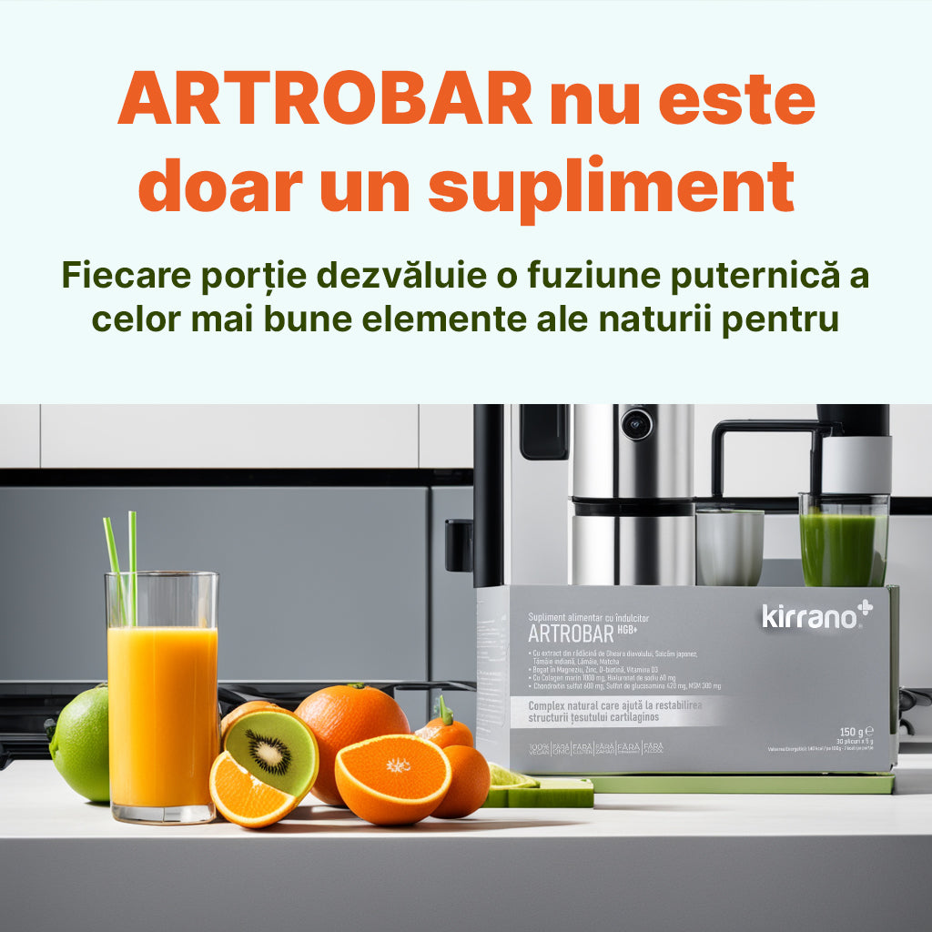 Supliment alimentar: Artrobar HGB+Complex natural pentru articulații